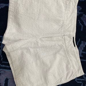 Cynthia Rowley Womens White Eyelet Shorts, Excellent Preowned Condition Size 4